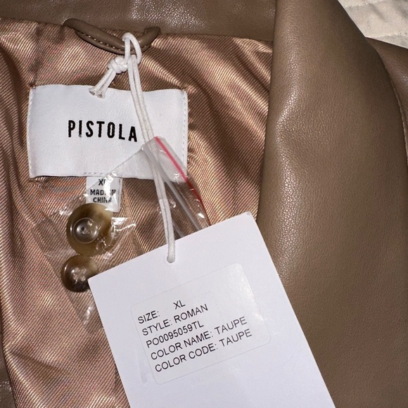 PISTOLA Roman Oversized Faux Leather Blazer- Size XL NWT - Picture 5 of 9